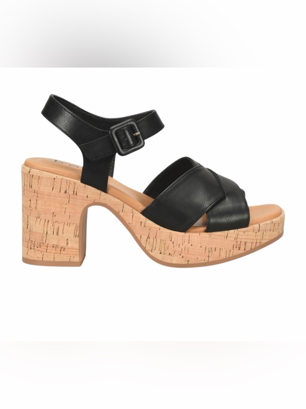 Women's B O C BY BØRN Leight Platform Sandal in Black Sz 10